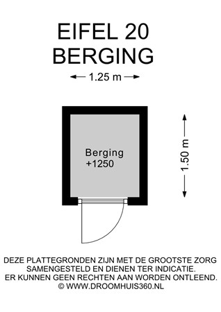 Floorplan - Eifel 20, 6162 KC Geleen
